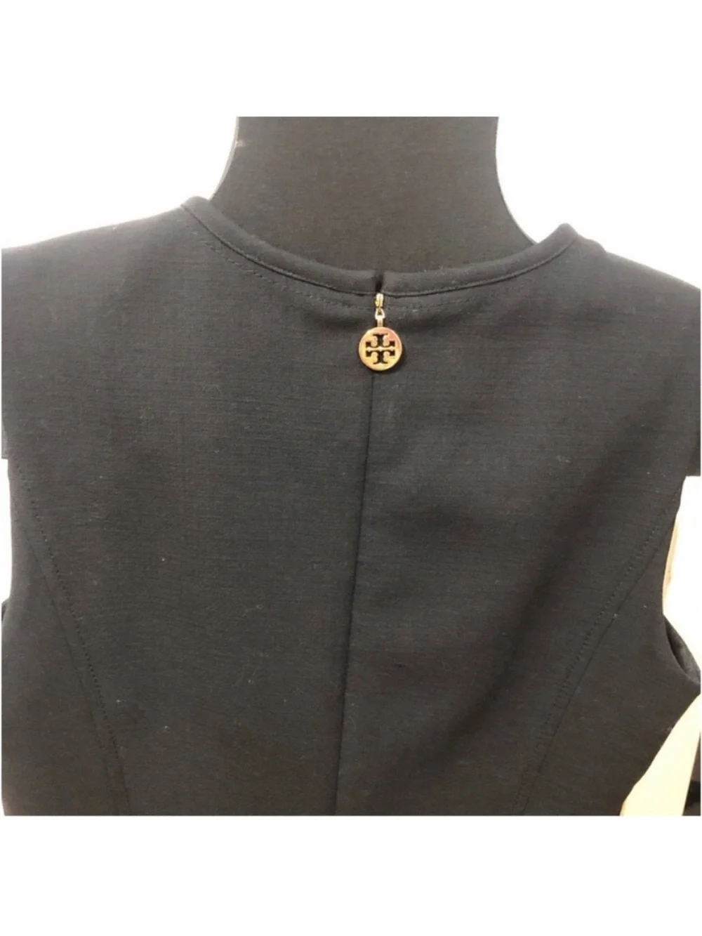 TORY BURCH Elegant Black Sleeveless Dress sz6 classic Midi black special events